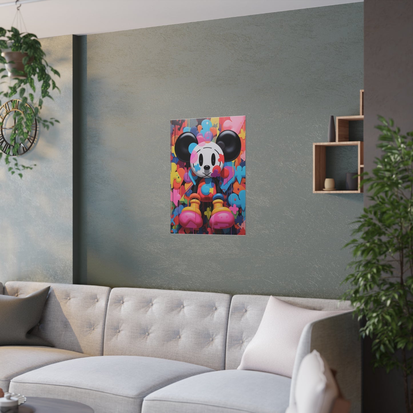 Pop Art Hip Hop Mouse Graffiti Street Art Inspired Art Poster