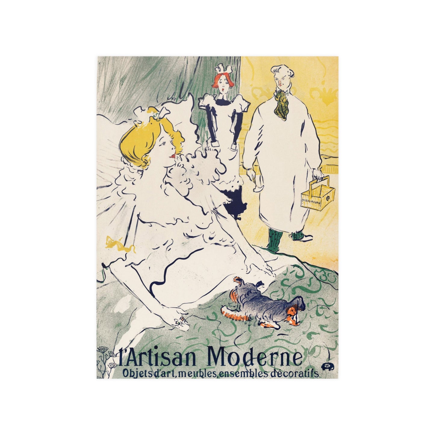 Henri Toulouse Lautrec l'Artisan Moderne Satin Poster Upscale Home Decor