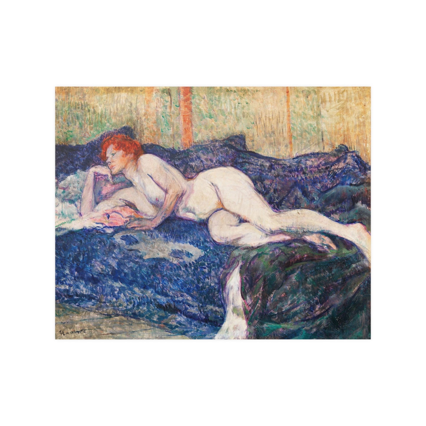 The Sofa (ca.1894-1896) by Henri-Toulouse-Lautrec, Fine Art Print in Multiple Sizes