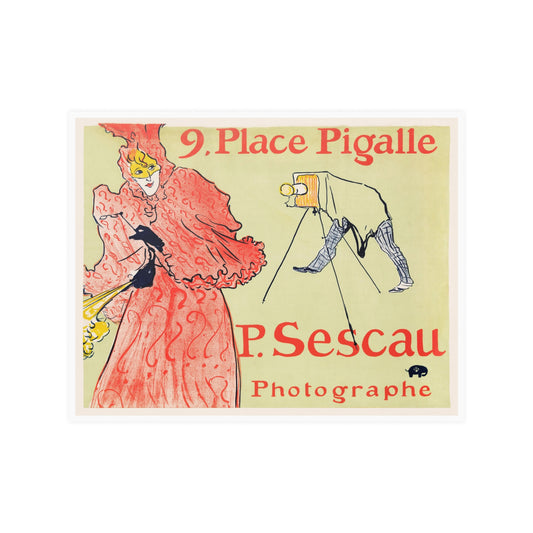 Henri Toulouse Lautrec Place Pigalle Satin Art Poster Upscale Home Decor