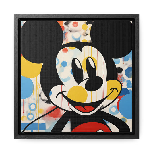 Pop Art Mickey Mouse Gallery Canvas Wrap, Square Frame, Multiple Sizes