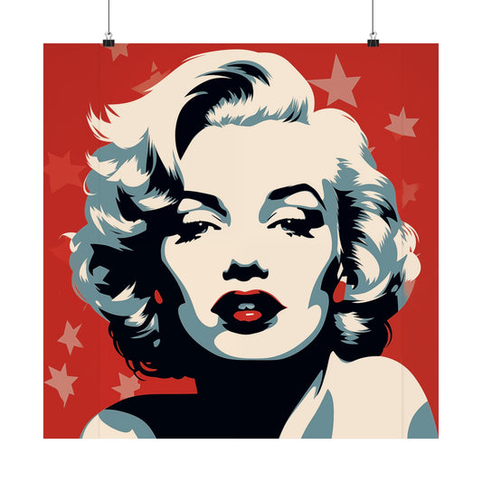 Pop Art Marilyn Monroe Street Art Matte Vertical Poster