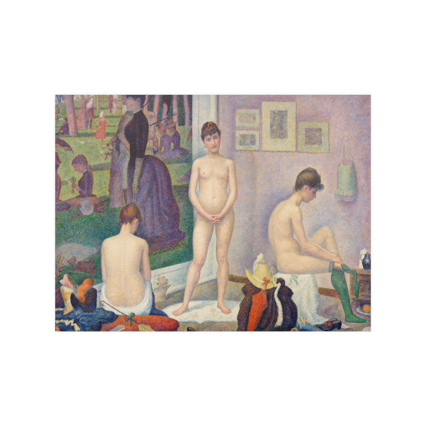 Georges Seurat Models (Poseuses) (1886-88) Fine Art Print Poster Wall Decor