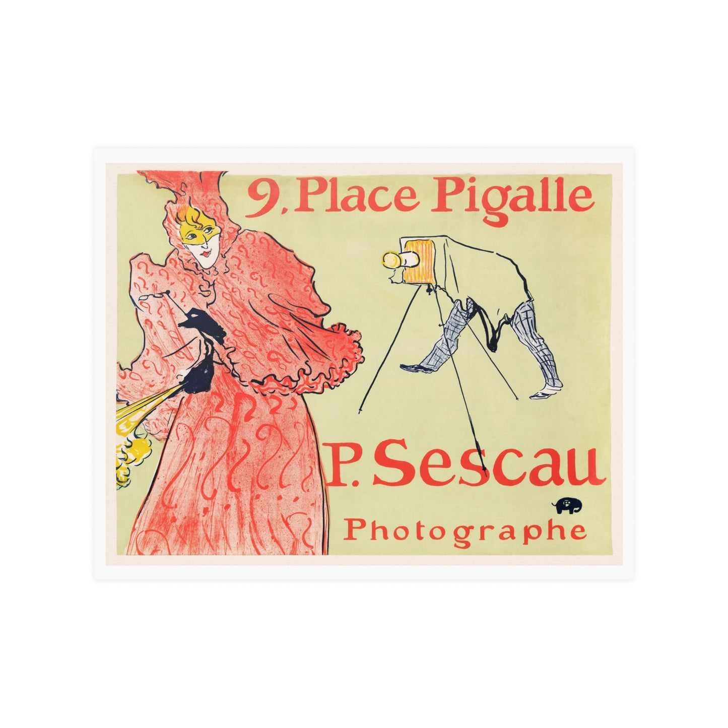 Henri Toulouse Lautrec Place Pigalle Satin Art Poster Upscale Home Decor