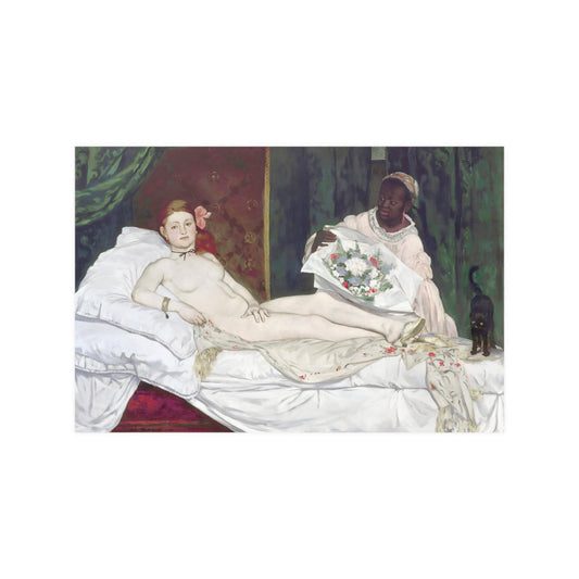 Edouard Manet's Olympia (1863) Satin Art Poster (210gsm)