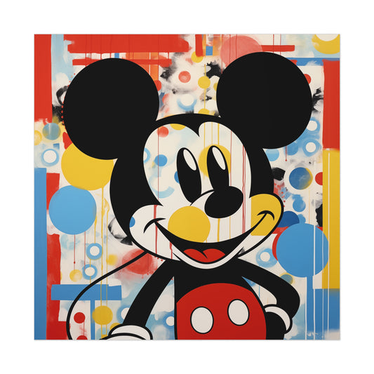 Pop Art Mickey Mouse Fine Art Print in Multiple Sizes, Wall Decor Home Decor