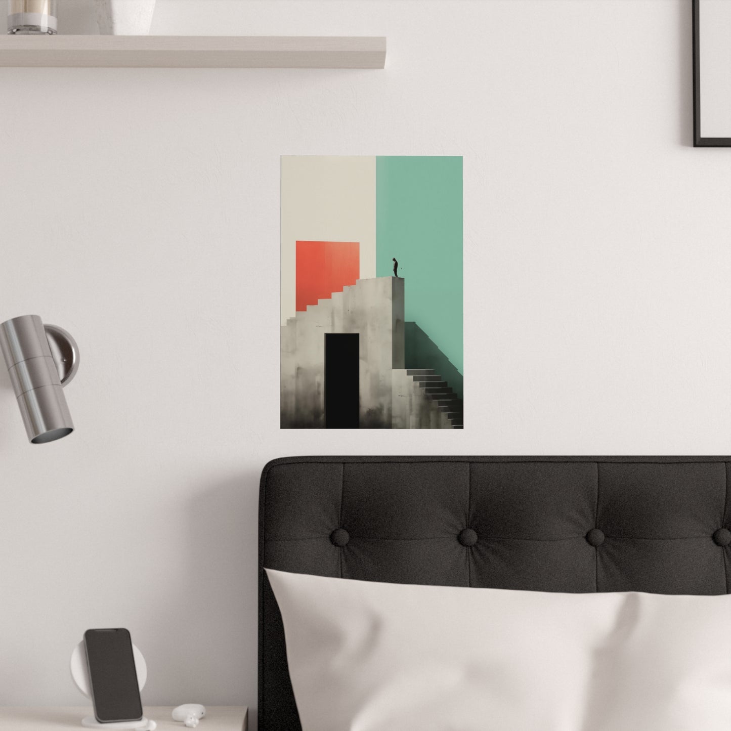 Minimalist Art Print Satin Poster in Multiple Sizes Upscale Home Decor