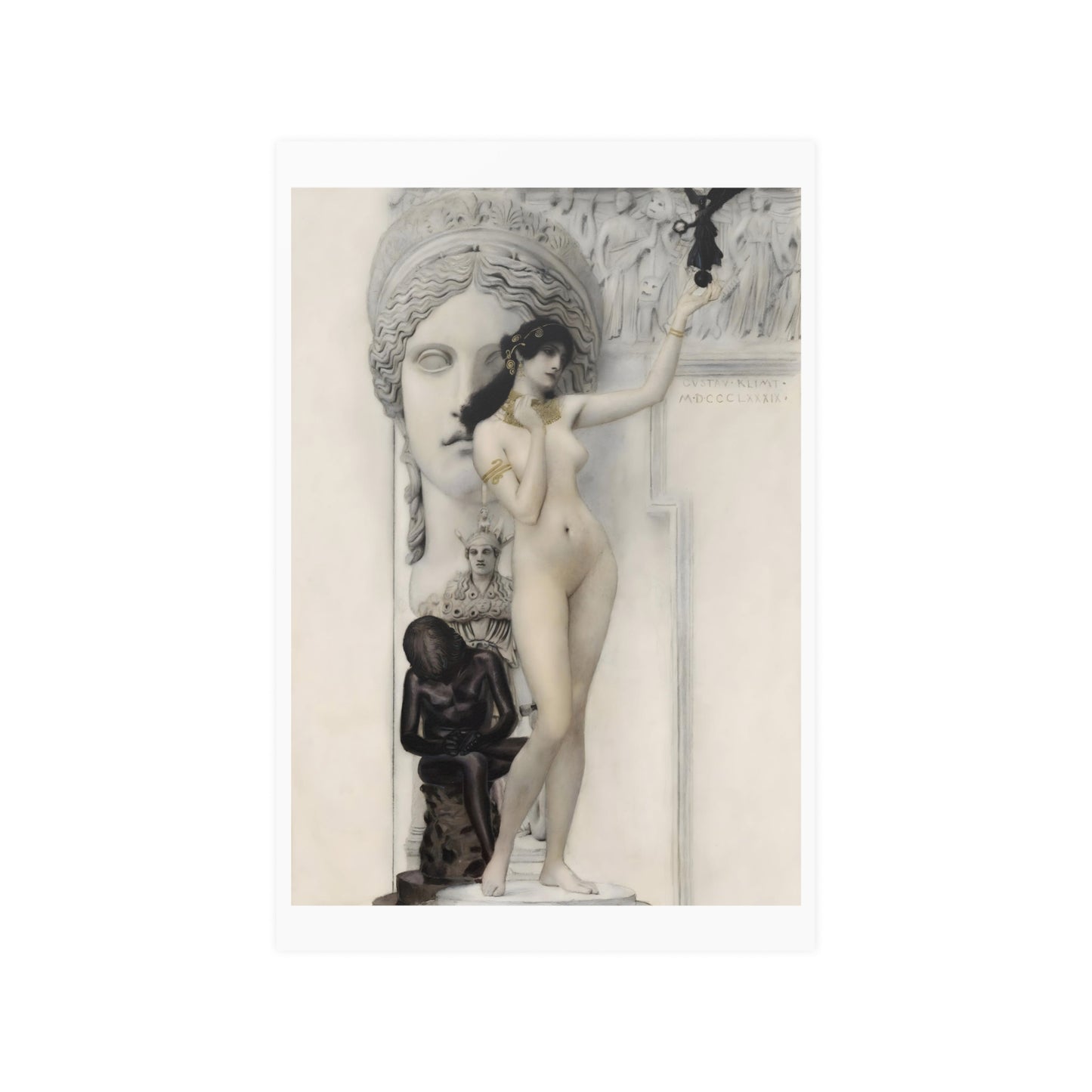 Gustav Klimt's Allegory of Sculpture Art Print Poster