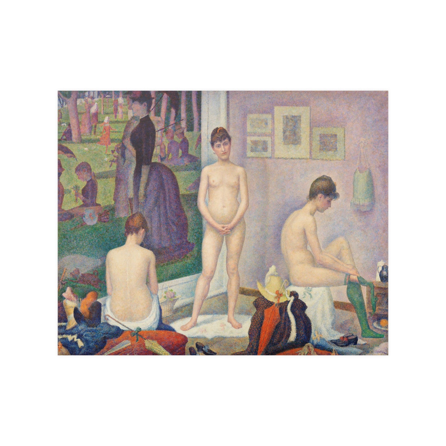 Georges Seurat Models (Poseuses) (1886-88) Fine Art Print Poster Wall Decor