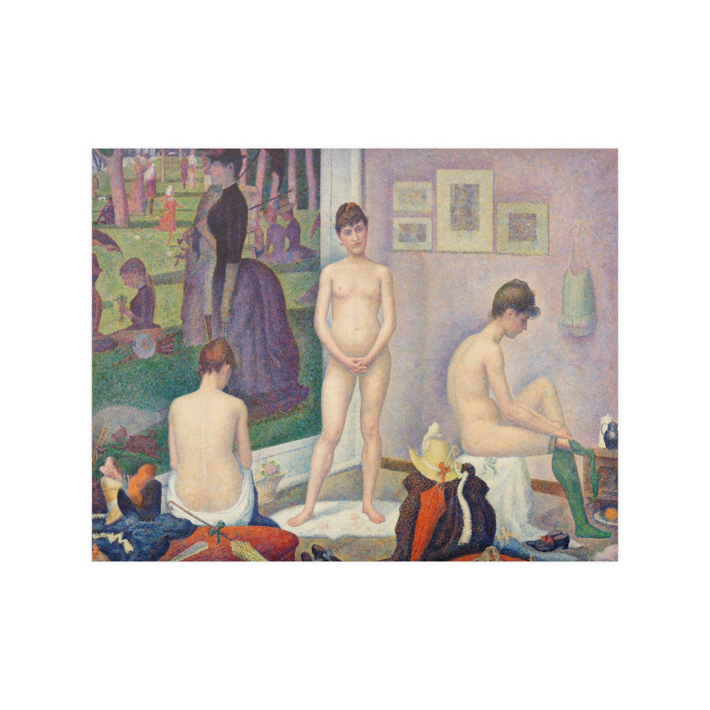 Georges Seurat Models (Poseuses) (1886-88) Fine Art Print Poster Wall Decor