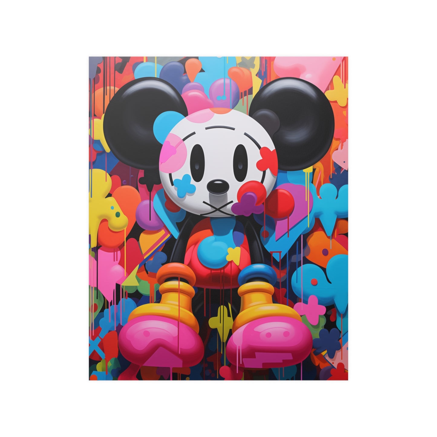 Pop Art Hip Hop Mouse Graffiti Street Art Inspired Art Poster