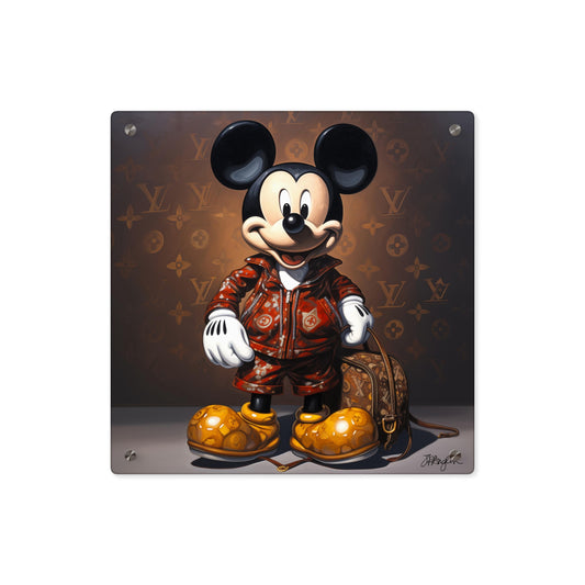 Pop Art Dapper Luxe Mickey Acrylic Wall Art Panels