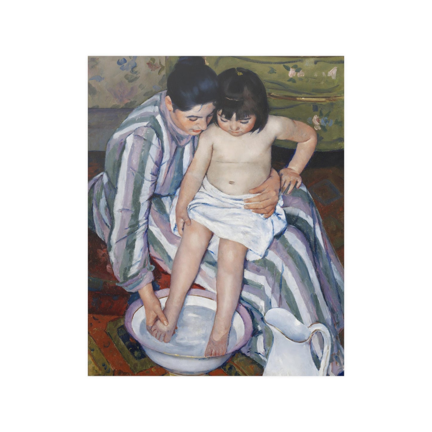 Woman Bathing (1890-1891) by Mary Cassatt Fine Art Print Poster Wall Decor