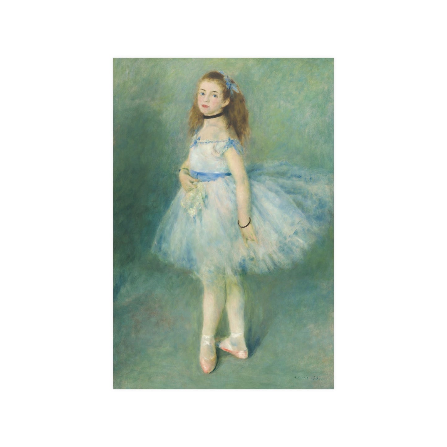 The Dancer, 1874 by Auguste Renoir; Satin Poster Upscale Home Decor