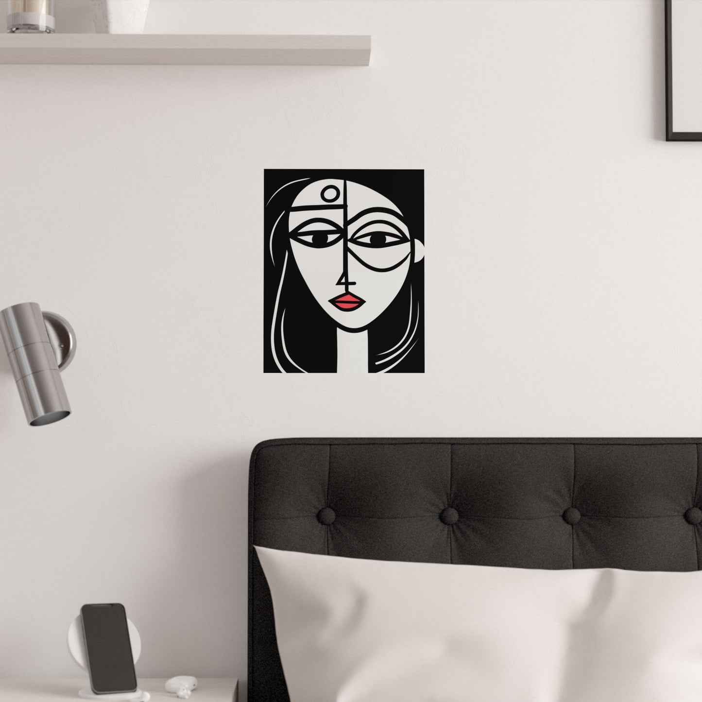 Minimalist Modern Art Portrait of a Woman Art Print Poster