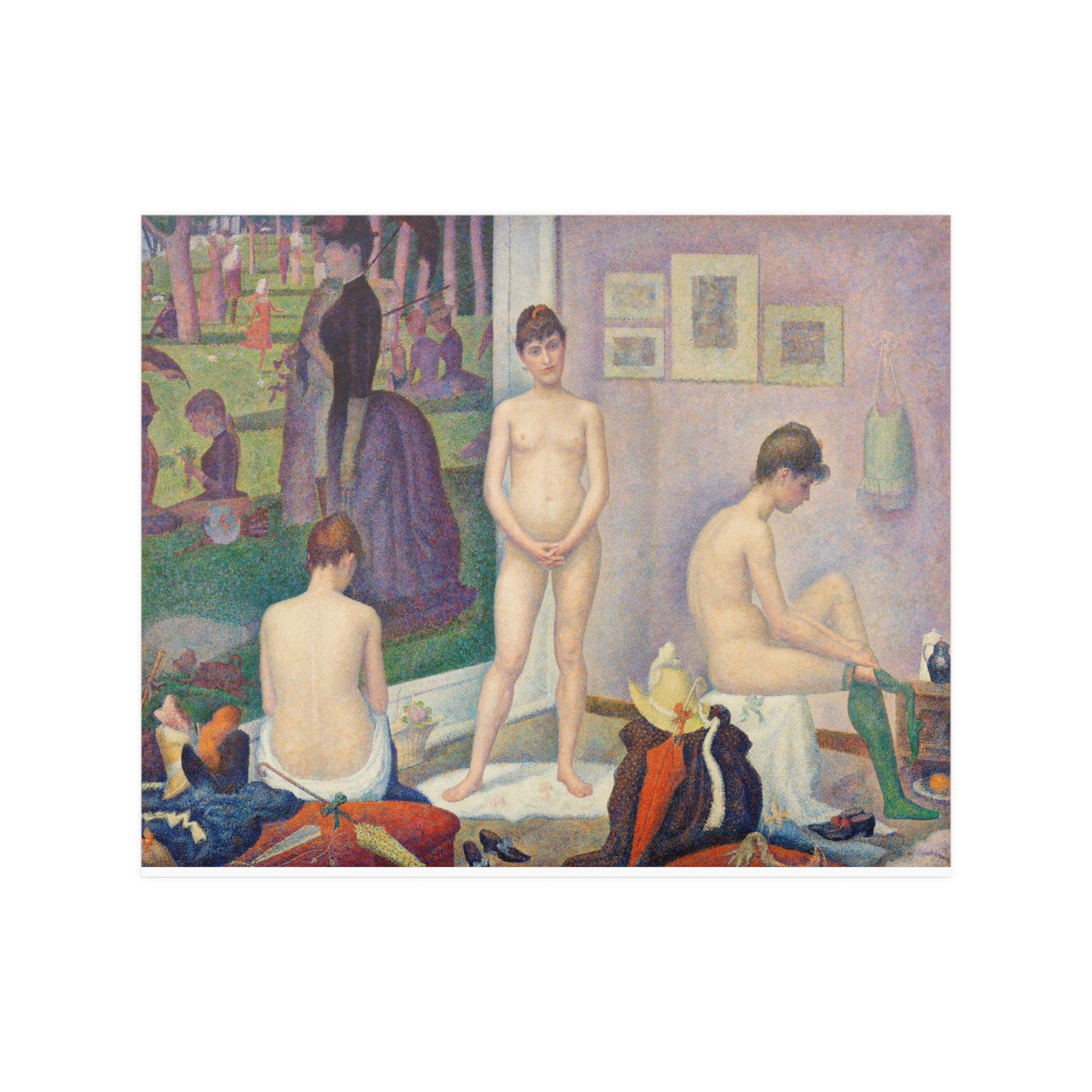 Georges Seurat Models (Poseuses) (1886-88) Fine Art Print Poster Wall Decor