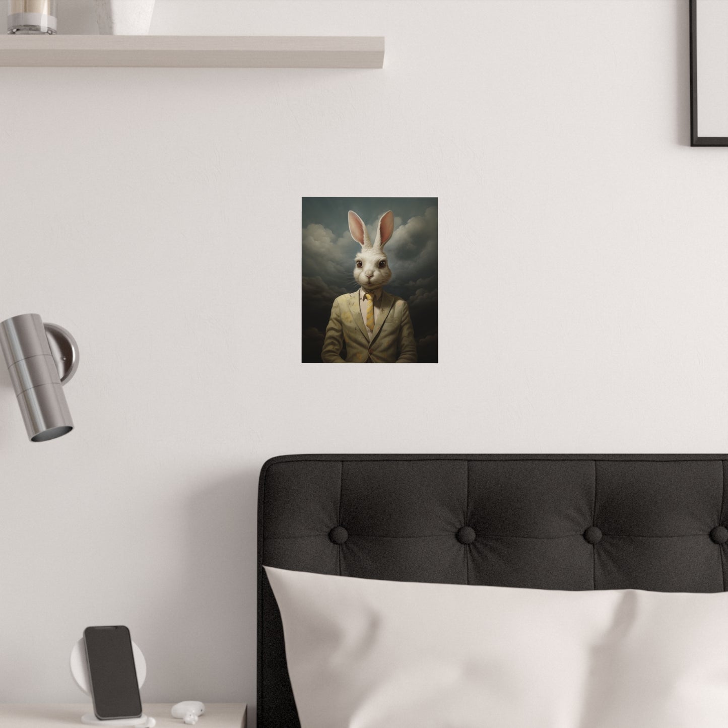 Easter GentBunny Surreal Rabbit Art Poster Modern Art