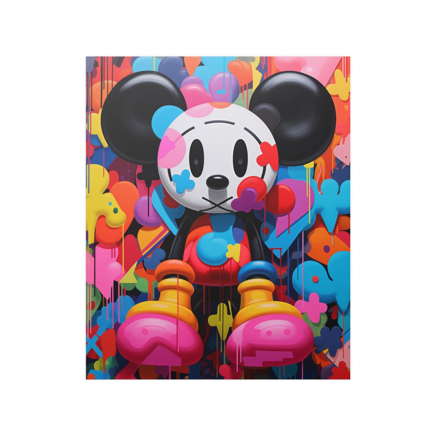 Pop Art Hip Hop Mouse Graffiti Street Art Inspired Art Poster