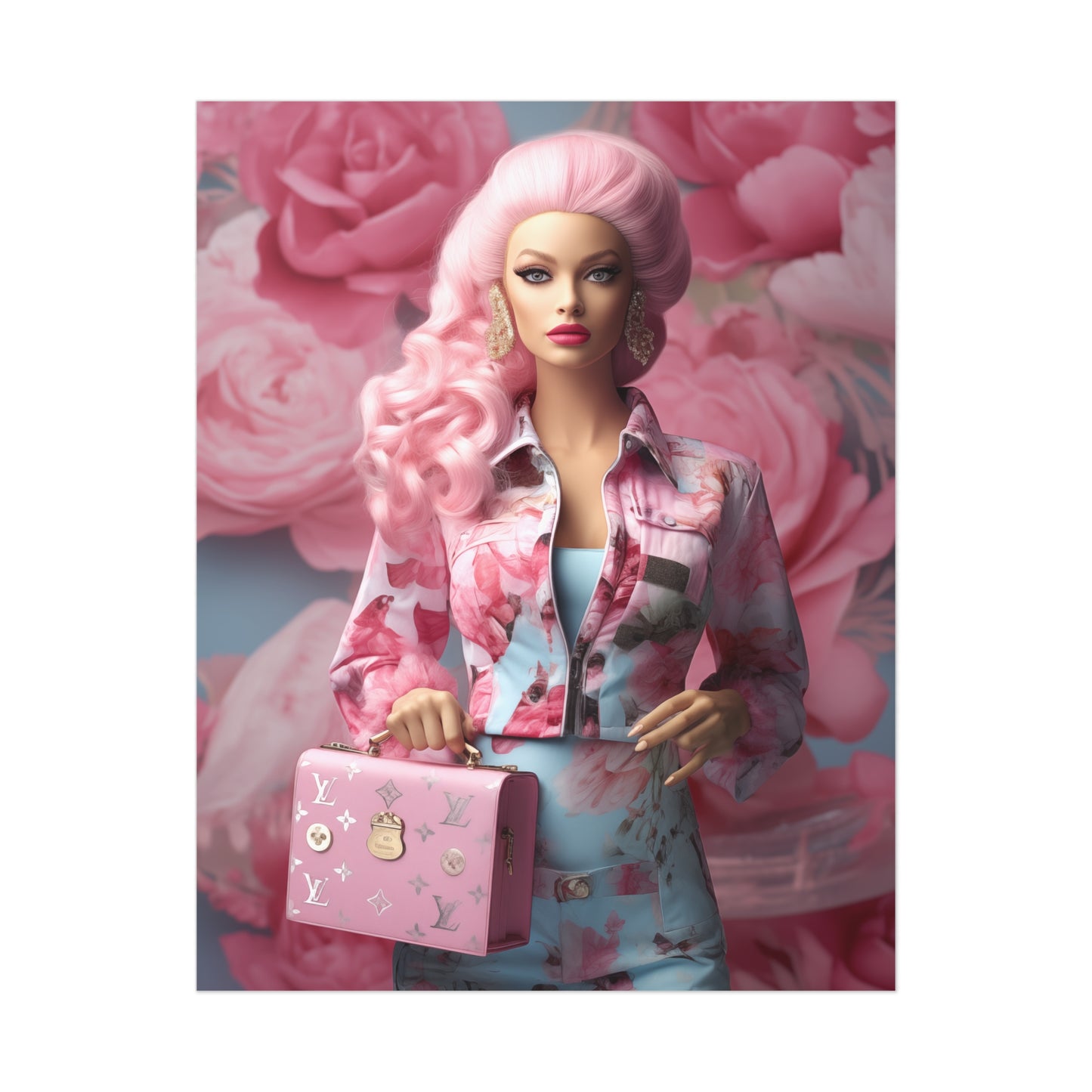 Haute Couture Pop Art Barbie Modern Art print Poster Art