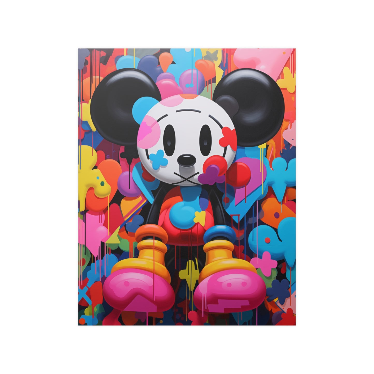 Pop Art Hip Hop Mouse Graffiti Street Art Inspired Art Poster