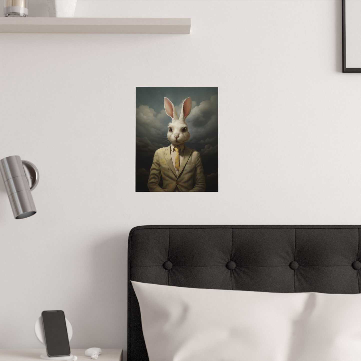 Easter GentBunny Surreal Rabbit Art Poster Modern Art