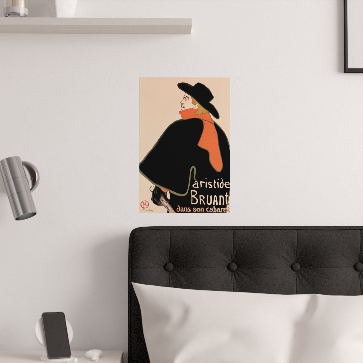 Toulouse Lautrec Aristide Bruant Satin Art Poster Upscale Home Decor