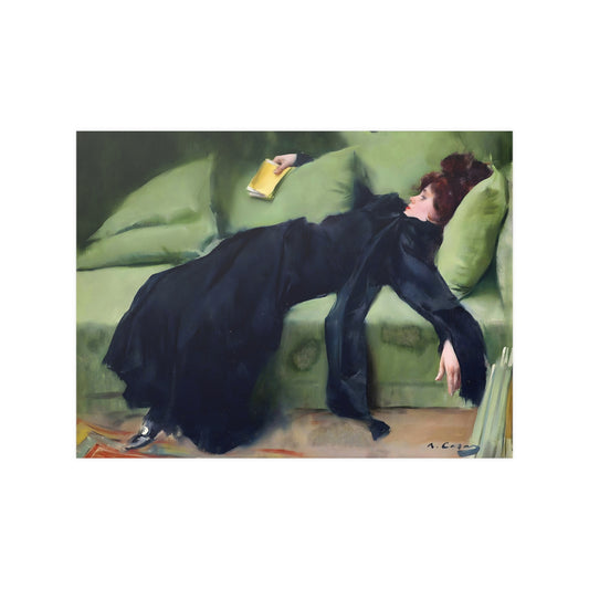 After The Ball By Ramon Casas, Decadent Young Woman Fine Art Print Poster Wall Decor