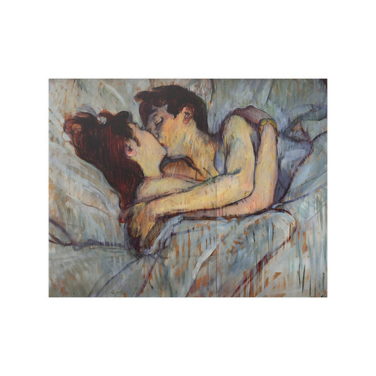 Au lit: le baiser (The Kiss), 1892-3 by Henri-Toulouse-Lautrec, Fine Art Print in Multiple Sizes