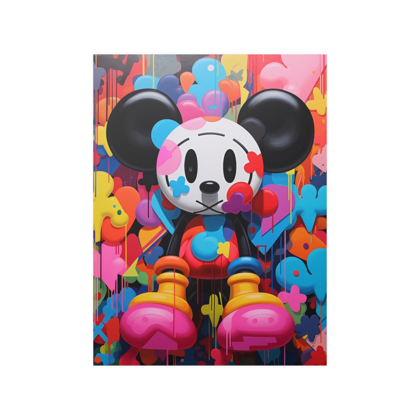 Pop Art Hip Hop Mouse Graffiti Street Art Inspired Art Poster