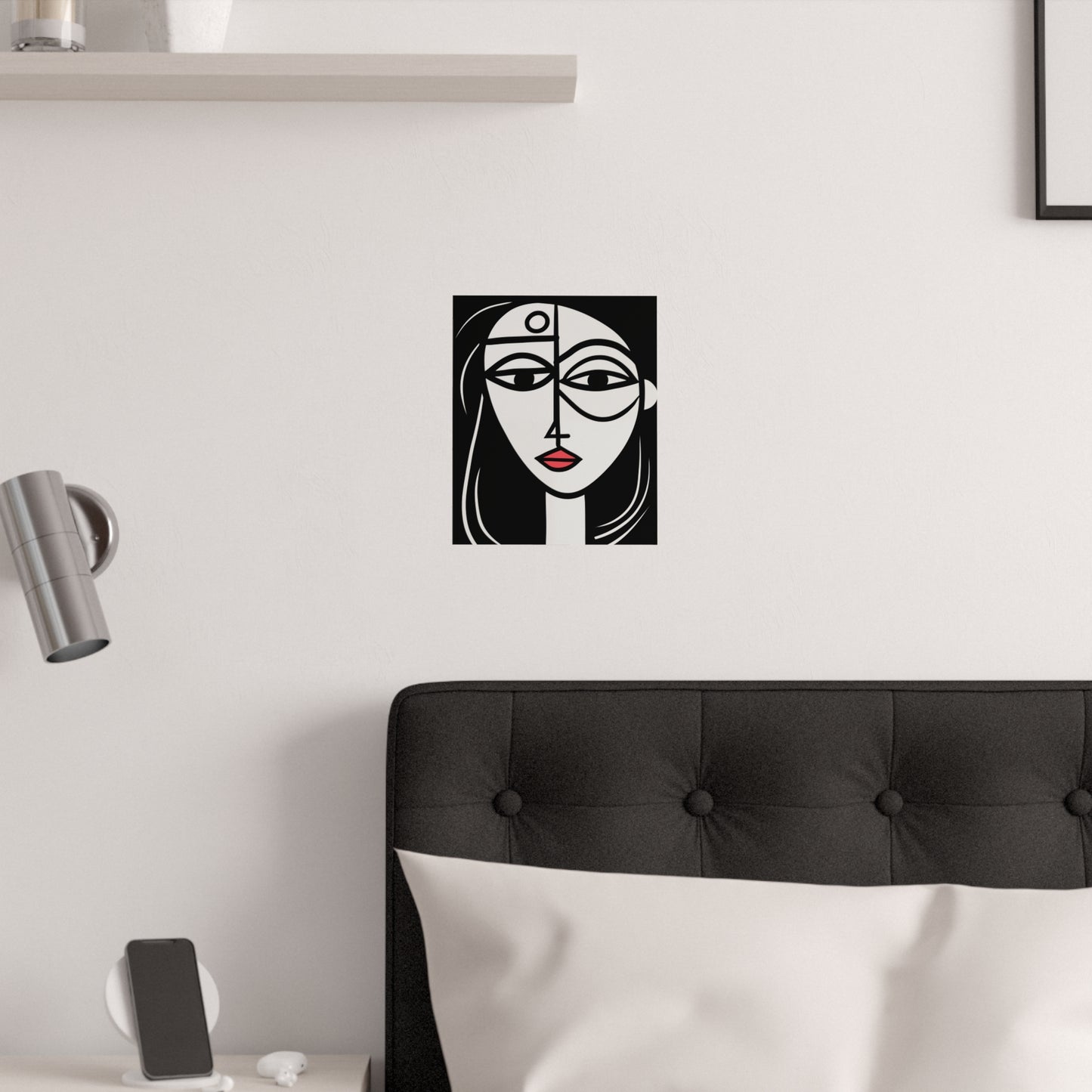 Minimalist Modern Art Portrait of a Woman Art Print Poster