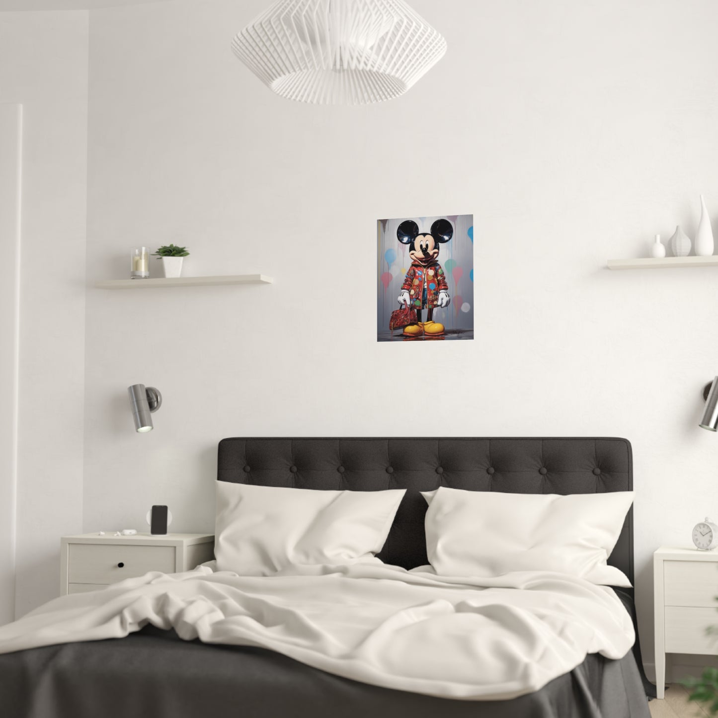 Luxe Mickey Pop Art Satin Poster Art Print Upscale Home Decor