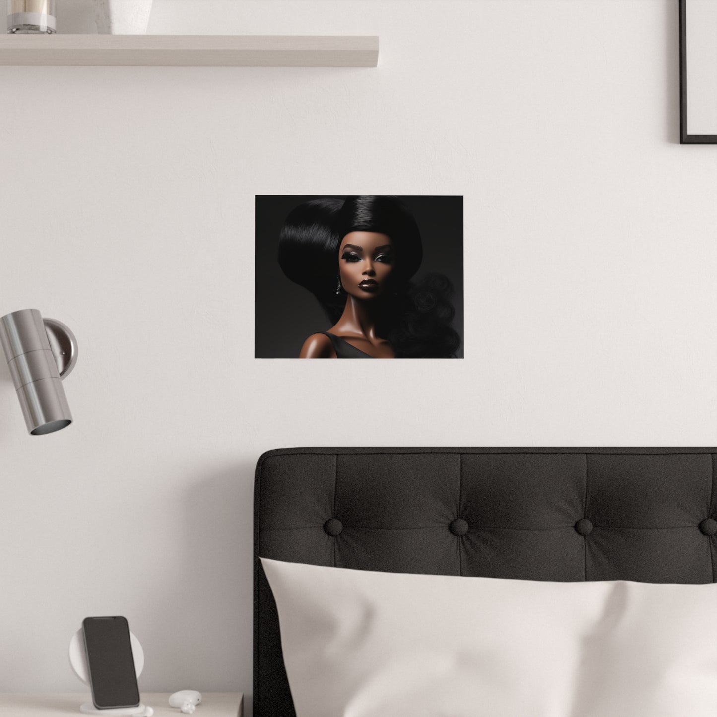 Glam Black Barbie Afro Barbie Art Print Poster