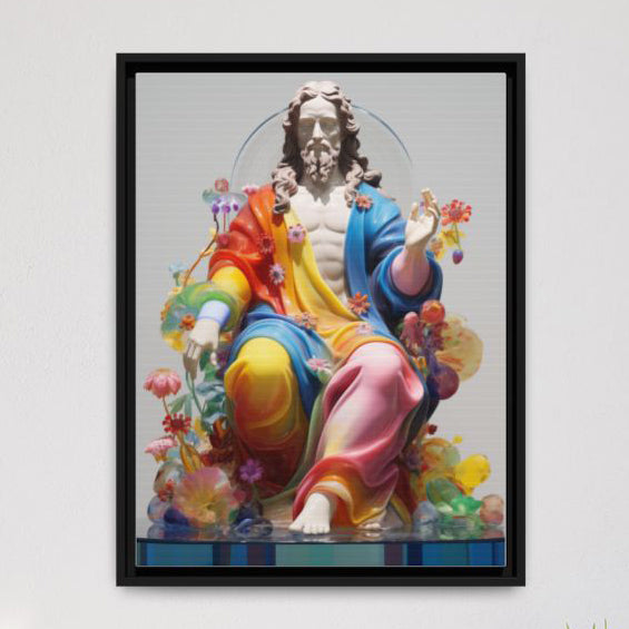 Pop Art Jesus, Framed Fine Art Print in Multiple Sizes